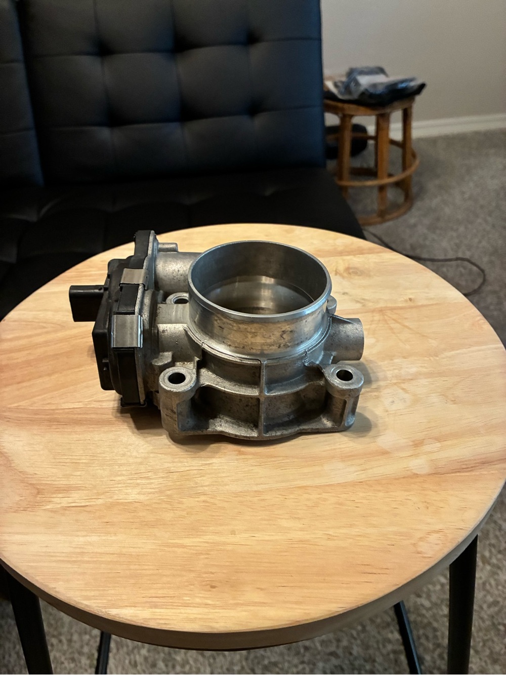 High-Flow Silver Throttle Body for Car Engine Intake